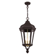 Livex Lighting Morgan 3 Light Outdoor Hanging Lantern in Bronze
