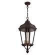 Livex Lighting Morgan 3 Light Outdoor Hanging Lantern in Bronze
