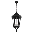 Livex Lighting Morgan 3 Light Outdoor Hanging Lantern in Textured Black