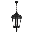 Livex Lighting Morgan 3 Light Outdoor Hanging Lantern in Textured Black