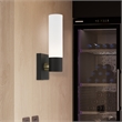 Livex Lighting Aero 1-Light Twist Lock Metal Single Sconce in Textured Black