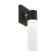 Livex Lighting Aero 1-Light Twist Lock Metal Single Sconce in Textured Black