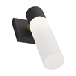 Livex Lighting Aero 1-Light Twist Lock Metal Single Sconce in Textured Black