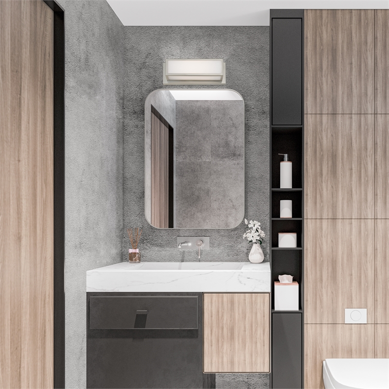 Livex Lighting Sutter 6.5W LED Metal ADA Bath Vanity Lighting in Brushed Nickel