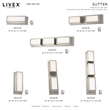 Livex Lighting Sutter 6.5W LED Metal ADA Bath Vanity Lighting in Brushed Nickel