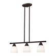 Livex Lighting Somerville 3-Light Metal Linear Chandelier in Bronze