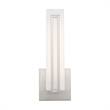 Livex Lighting Fulton Contemporary Metal ADA Wall Sconce in Brushed Nickel