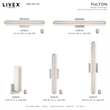 Livex Lighting Fulton Contemporary Metal ADA Wall Sconce in Brushed Nickel