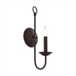 Livex Lighting Estate 1-Light Contemporary Metal Wall Sconce in Bronze