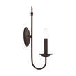 Livex Lighting Estate 1-Light Contemporary Metal Wall Sconce in Bronze