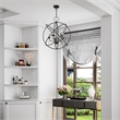 Livex Lighting Aria 5-Light Transitional Metal Chandelier in Black