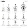 Livex Lighting Aria 5-Light Transitional Metal Chandelier in Black