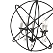 Livex Lighting Aria 5-Light Transitional Metal Chandelier in Black