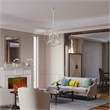 Livex Lighting Aria 5-Light Transitional Metal Chandelier in Brushed Nickel