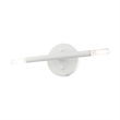 Livex Lighting Copenhagen 2-Light Mid-Century Metal Sconce in White