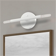 Livex Lighting Copenhagen 2-Light Mid-Century Metal Sconce in White