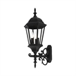 Livex Lighting Hamilton 3-Light Metal Outdoor Wall Lantern in Textured Black