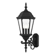 Livex Lighting Hamilton 3-Light Metal Outdoor Wall Lantern in Textured Black