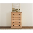 A-America Amish Highlands 5-Drawer Contemporary Wood Chest in Light Natural