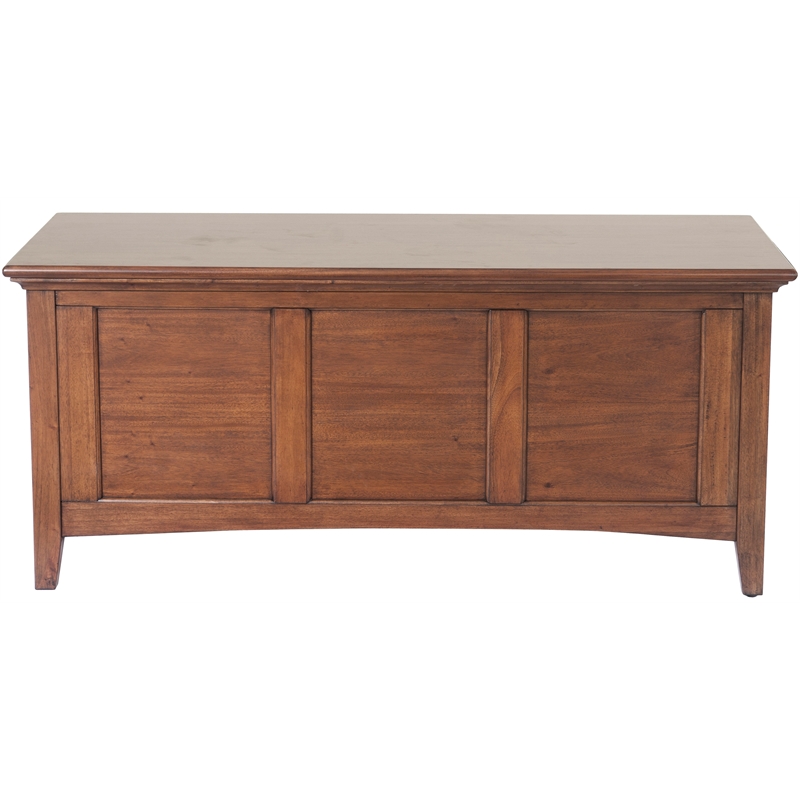 A-America Westlake Transitional Solid Wood Blanket Chest in Cherry Brown