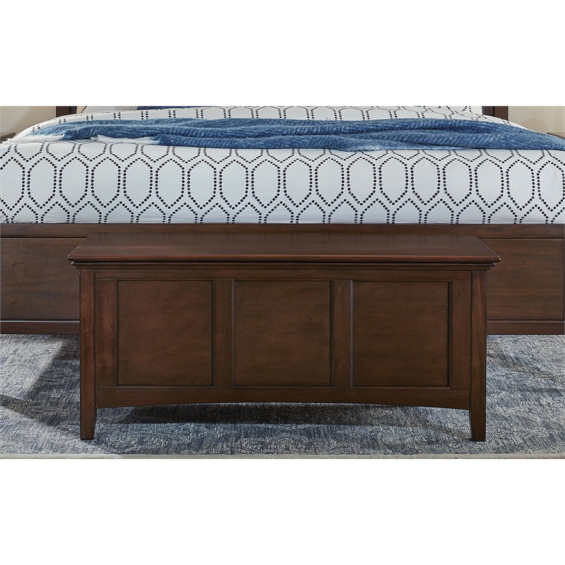 A-America Westlake Transitional Solid Wood Blanket Chest in Cherry Brown