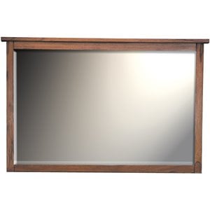 A-America Mission Hills 31.5&quotH Solid Wood Mirror in Harvest