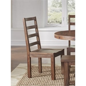 A-America Anacortes Ladderback Dining Side Chair in Salvage Mahogany (Set of 2)