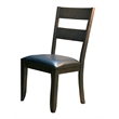 A-America Mariposa Faux Leather Ladderback Dining Chair in Warm Gray (Set of 2)