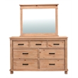 A-America Glacier Point Transitional Wood Mirror in Distressed Natural