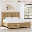 A-America Glacier Point Transitional Wood King Storage Bed in Natural