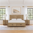 A-America Glacier Point Transitional Wood King Storage Bed in Natural