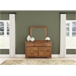 A-America Bandalier Dresser & Mirror in Hickory