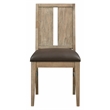 A-America Casual Loft Panel Back Upholstered Side Chair in Hickory (Set of 2)