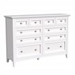 A-America Westlake 10 Drawer Master Dresser in Hickory