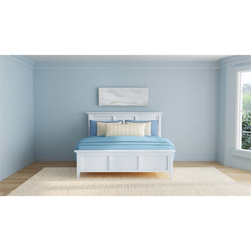 A-America Westlake Queen Mansion Bed in Hickory