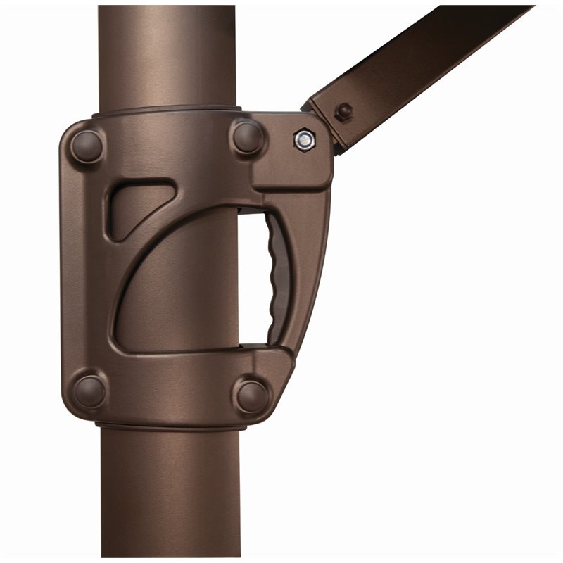 Simply Shade Bali Pro Starlight Umbrella w/ Cross Bar Stand in Bronze/Navy