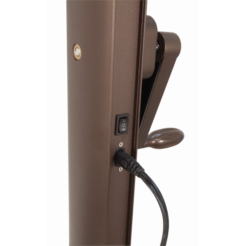 Simply Shade Bali Pro Starlight Umbrella w/ Cross Bar Stand in Bronze/Navy