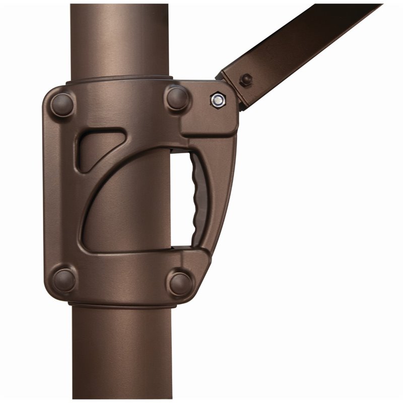 Simply Shade Bali Fabric Umbrella with Cross Bar Stand in Bronze/Navy