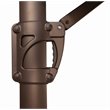 Simply Shade Bali Fabric Umbrella with Cross Bar Stand in Bronze/Ginkgo