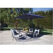 Simply Shade Bali Solefin Umbrella with Cross Bar Stand in Bronze/Blue Sky