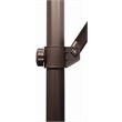 Simply Shade Skye Square Solefin Umbrella with Cross Bar Stand in Bronze/Red