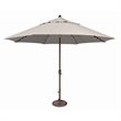 Simply Shade Lanai Pro Octagon Auto Tilt w/ Starlight Umbrella in Bronze/Natural