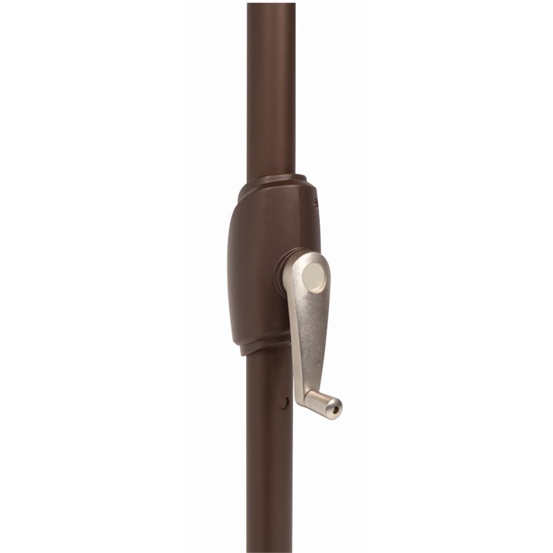 Simply Shade Lanai Pro Octagon Auto Tilt with Starlight Umbrella in Bronze/Taupe