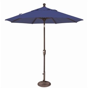 Simply Shade Catalina 90&quot Octagon Push Button Tilt Umbrella in Bronze/Blue Sky