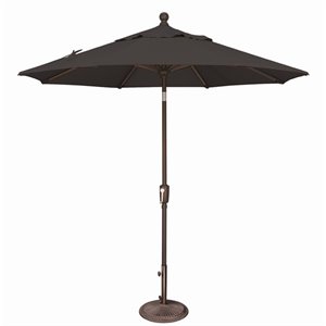 Simply Shade Catalina 90&quot Octagon Push Button Tilt Umbrella in Bronze/Black