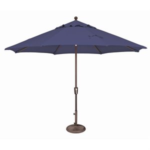 Simply Shade Catalina Octagon Push Button Tilt Umbrella in Bronze/Blue Sky