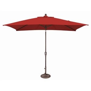 Simply Shade Catalina 120&quot Octagon Push Button Tilt Umbrella - Bronze/Jockey Red