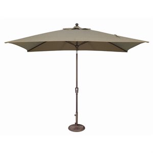 Simply Shade Catalina 120&quot Octagon Push Button Tilt Umbrella in Bronze/Taupe