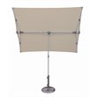 Simply Shade Capri Polyester Rectangle Balcony Umbrella - Platinum/Antique Beige