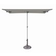 Simply Shade Capri Polyester Rectangle Balcony Umbrella in Platinum/Stone